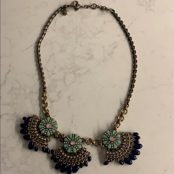 J. Crew Fan Statement Necklace - Picture 2 of 5